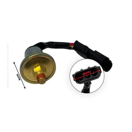 Sensor Pressão Óleo Aplicável Colheitadeira Case - 1964960c1
