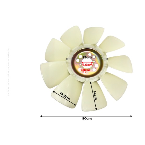 Hélice Da Ventoinha Aplicável Retroescavadeiras Case - 277800A1