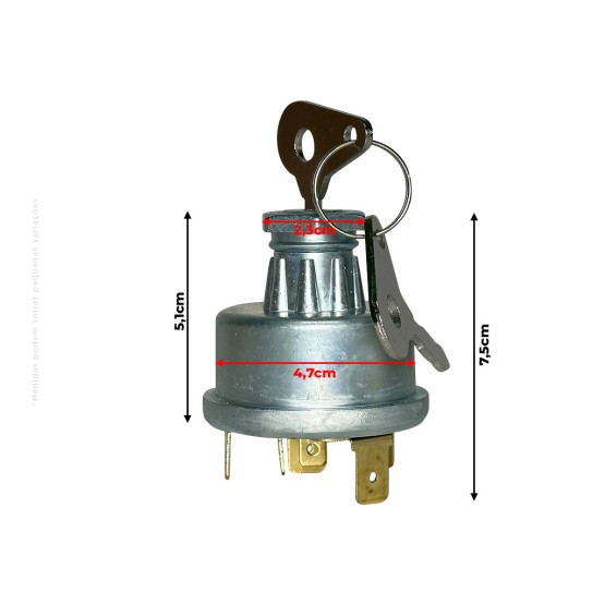 Chave de Partida da Ignição Aplicável Massey Ferguson - 3146008