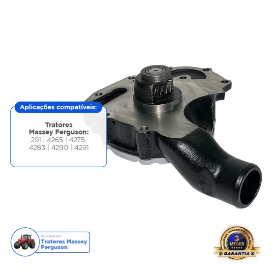 Bomba D´Água Do Motor Perkins Aplicável Tratores Massey Ferguson - 4226913