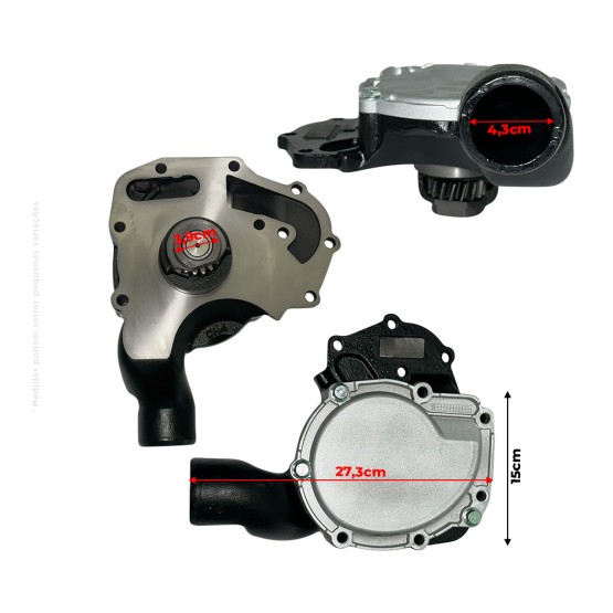 Bomba D´Água Do Motor Perkins Aplicável Tratores Massey Ferguson - 4226913