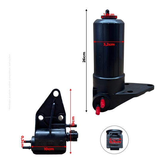 Bomba Combustivel Elétrica 24V Aplicável Escavadeiras Hyundai - 11Q456520