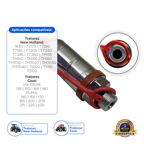 Engate Rápido Hidráulico Aplicável New Holland - 47370116