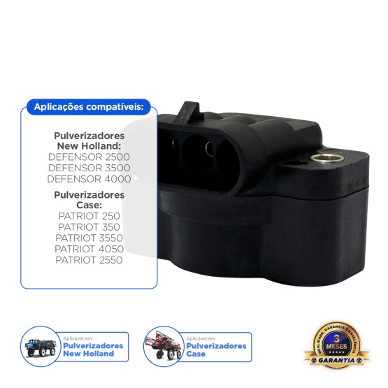 Sensor Posição Aplicável New Holland - 47708484
