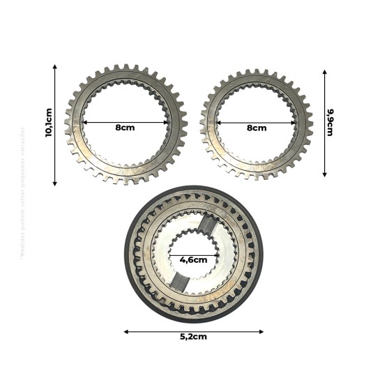 Sincronizador Aplicável Tratores New Holland Tl75e - 5161828
