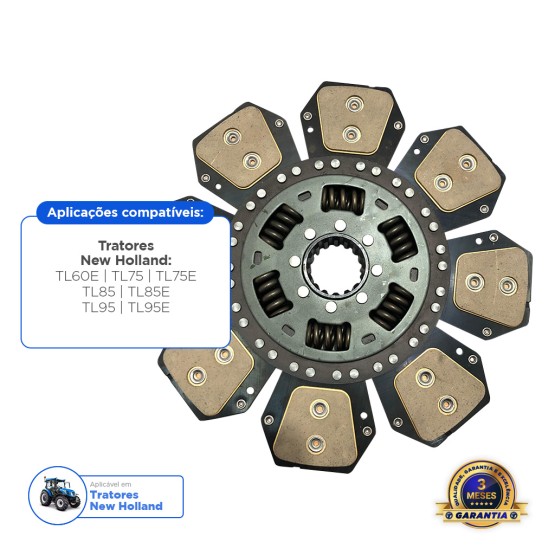 Disco Embreagem Aplicável Trator New Holland - 5189825