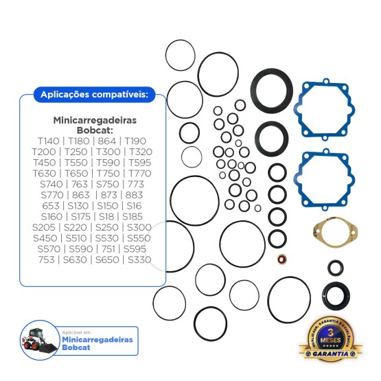 Kit Reparo Bomba Hidrostática Aplicável Bobcat - 6671516