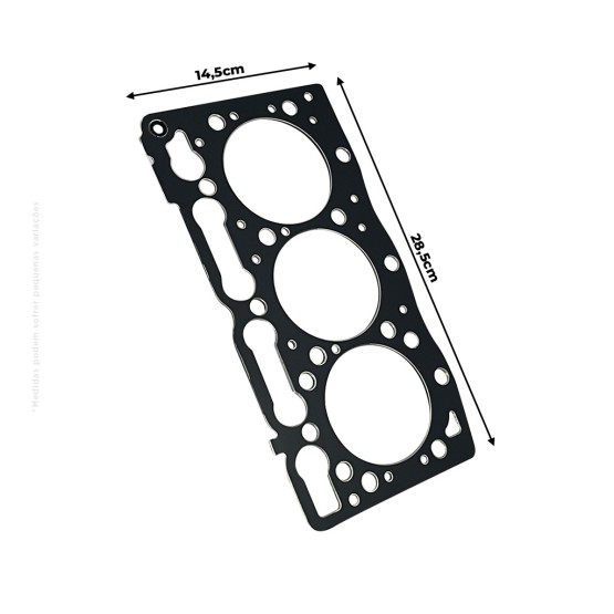 Junta Cabeçote Kubota D1005 Aplicável Bobcat - 6687906