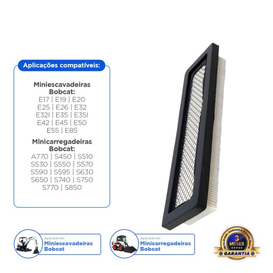 Filtro Do Ar Condicionado Aplicável Bobcat - 7176099