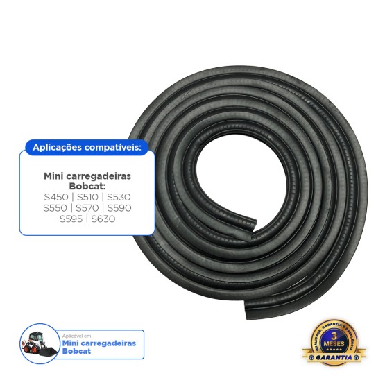 Moldura Borracha Porta Aplicável Bobcat - 7281063