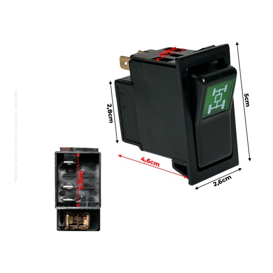 Interruptor Elétrico Aplicável Tratores New Holland - 83952660