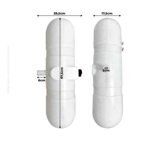 Reservatório De Água Sem Furo Para Sensor Aplicável Colheitadeira New Holland - 84452234