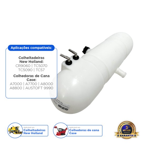 Reservatório De Água Sem Furo Para Sensor Aplicável Colheitadeira New Holland - 84452234