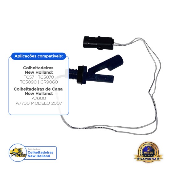 Sensor Nível Água Aplicável Colheitadeiras Case New Holland - 87377459