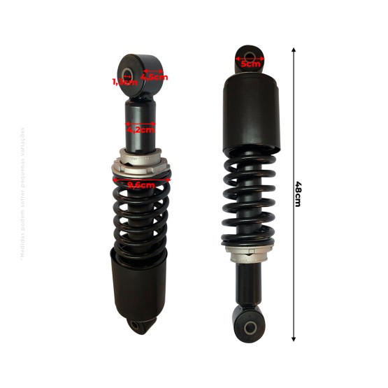 Amortecedor Suspensão Cabine Aplicável Trator New Holland e Case- 87591827