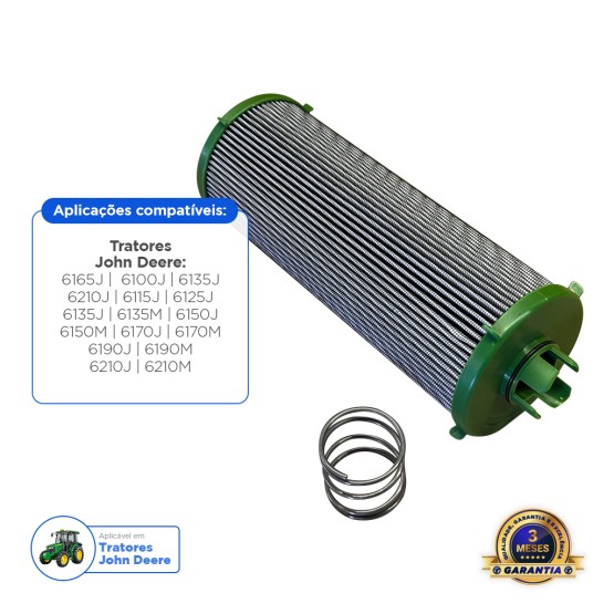 Filtro Óleo Hidráulico Aplicável John Deere - Al169573
