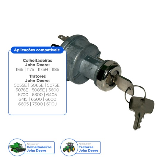 Interruptor de Ignição do Motor Aplicável John Deere - RE45963