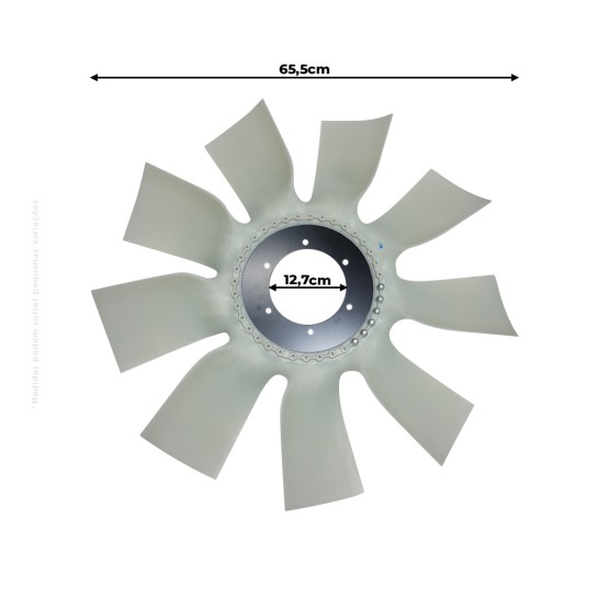 Hélice Ventilador Motor Aplicável John Deere - RE596810