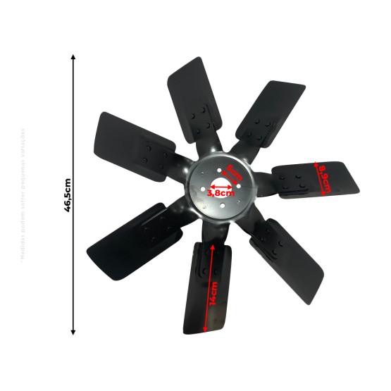 Hélice Motor Do Radiador Aplicável Tratores John Deere - Re62634