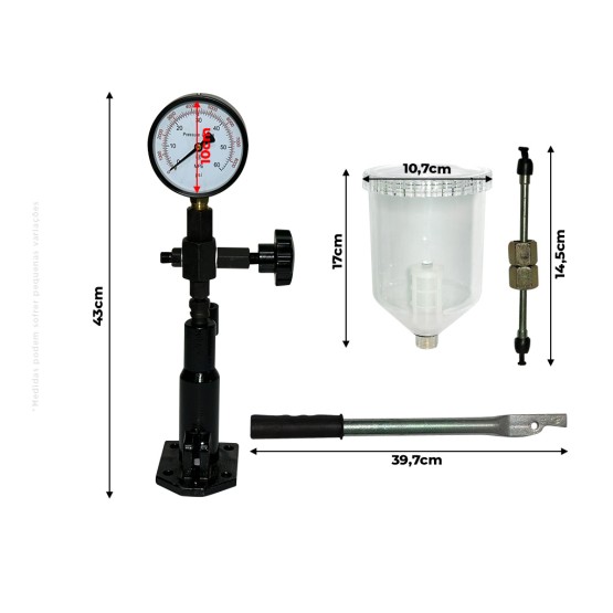 Teste De Bico Injetor Mecânico Diesel Calibrador - S90H S60H