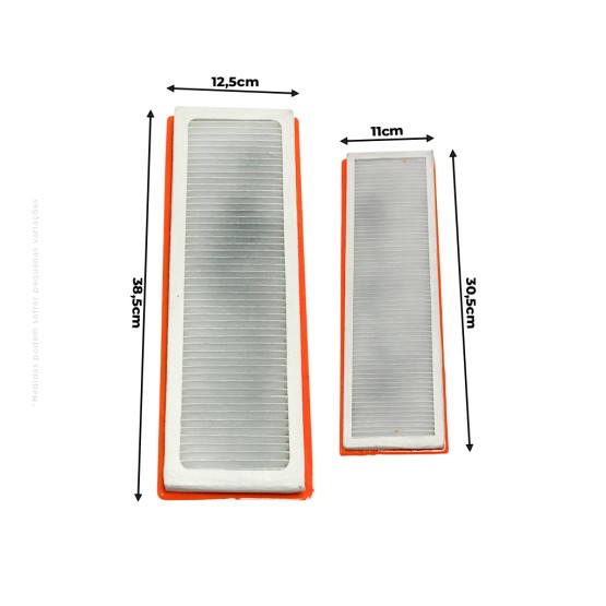 Kit De Filtro Carvão Ativado Aplicável Trator John Deere - SJ14288