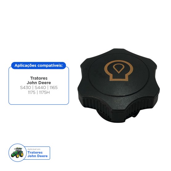 Tampa Enchimento Óleo Motor Aplicável John Deere - RE535560
