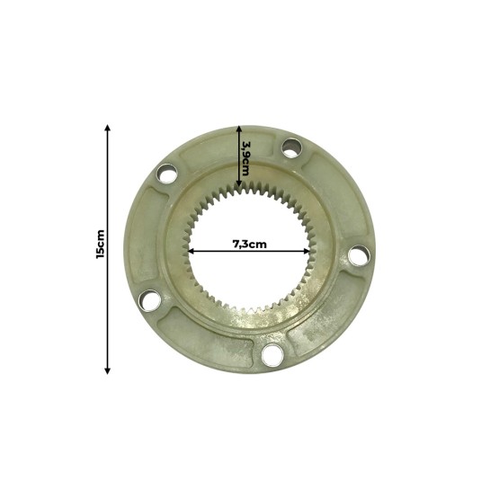 Flange Acoplamento Dentes Aplicável Escavadeiras Bobcat - 6670757