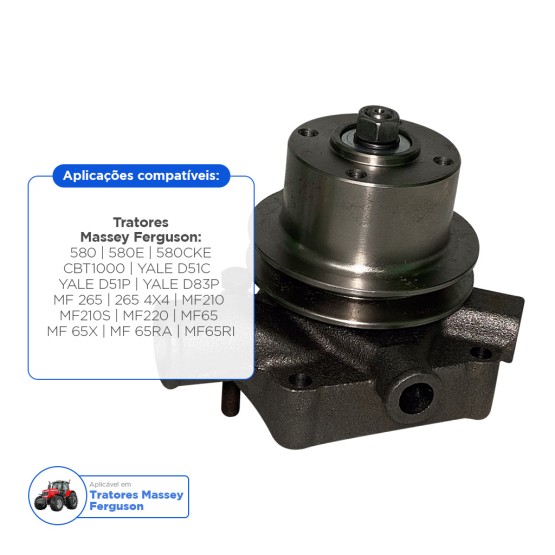 Bomba de Água Aplicável Tratores Massey Ferguson - 70990329