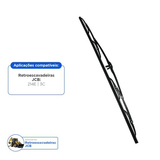 Palheta Limpador Traseiro Aplicável Retroescavadeira JCB - 714/07700