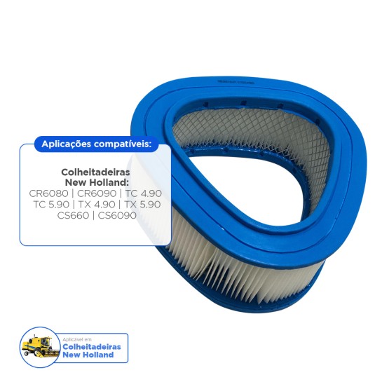 Filtro De Ar Cabine Aplicável Colheitadeira New Holland - 84807659