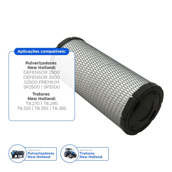 Filtro De Ar Com Carvão Ativado Pulverizador New Holland  - 87267363