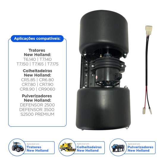 Motor Ar Condicionado Aplicável Tratores New Holland - 87663947