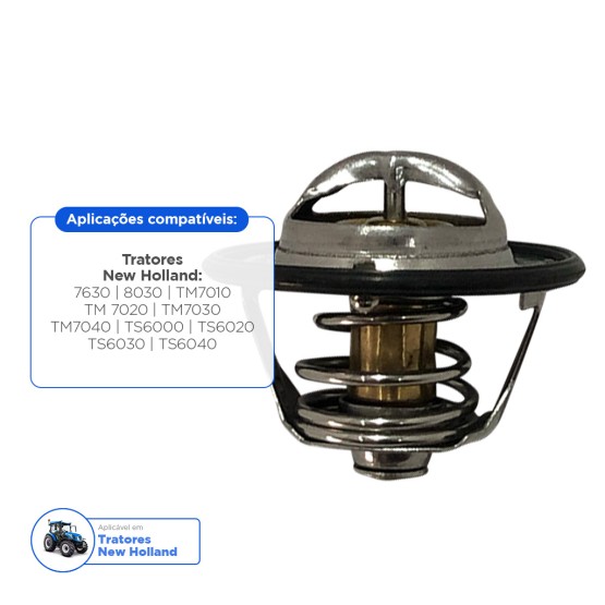 Válvula Termostática Aplicável Tratores Case New Holland - 87803502