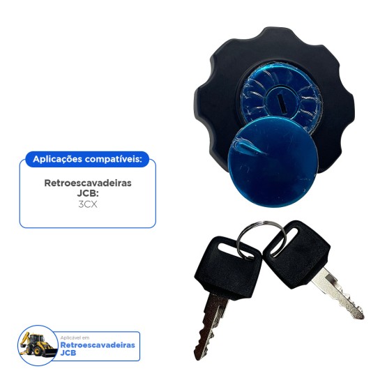 Tampa Do Tanque De Combustível Aplicável Retroescavadeira JCB - 333/Y1373