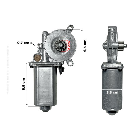 Motor Elétrico do Limpador Parabrisa Aplicável Case - 111787A1