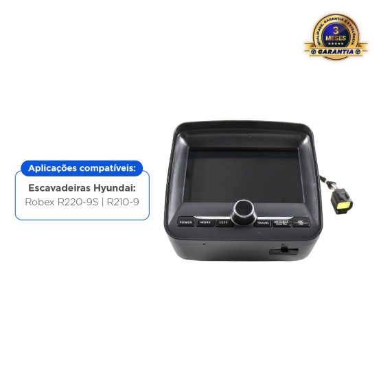 Painel Medidor de Monitoramento Aplicável Escavadeira Hyundai - 21Q630104