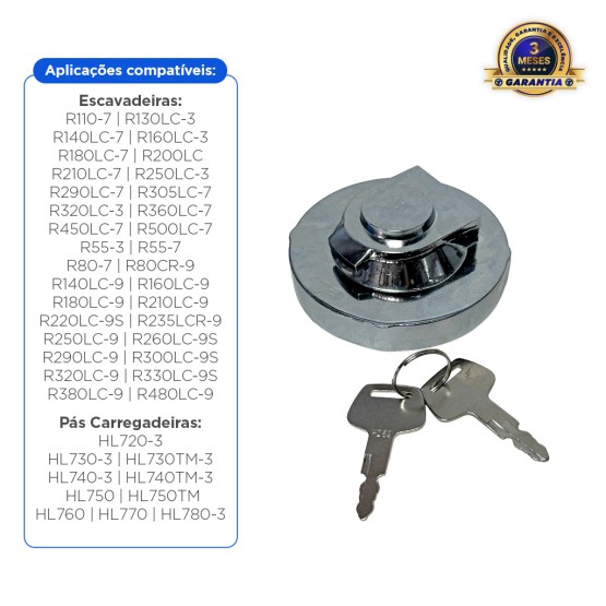 Tampa Do Tanque De Combustível Aplicável Escavadeira Hyundai - 31Q402130