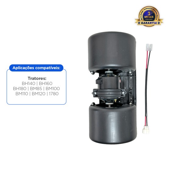 Motor Ventilador Ar 12v Aplicável Tratores Valtra Valmet Bh