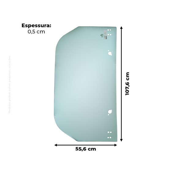 Vidro Superior da Janela Traseiro Aplicável Retroescavadeira Case / New Holland - 352208A1