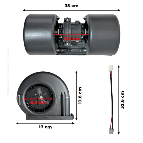 Motor do Ventilador De Ar 12v Aplicável Case New Holland