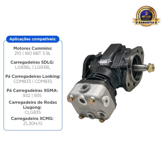 Compressor De Ar Aplicável Motor Cummins - 3974548