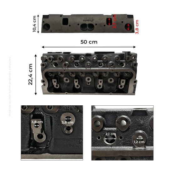 Cabeçote Do Motor Aplicável Case Massey Ferguson Motor Perkins - 4236205