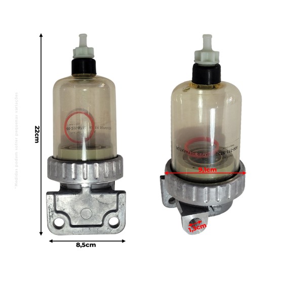 Filtro Separador De Água e Combustível Aplicável Escavadeiras John Deere - 4461209