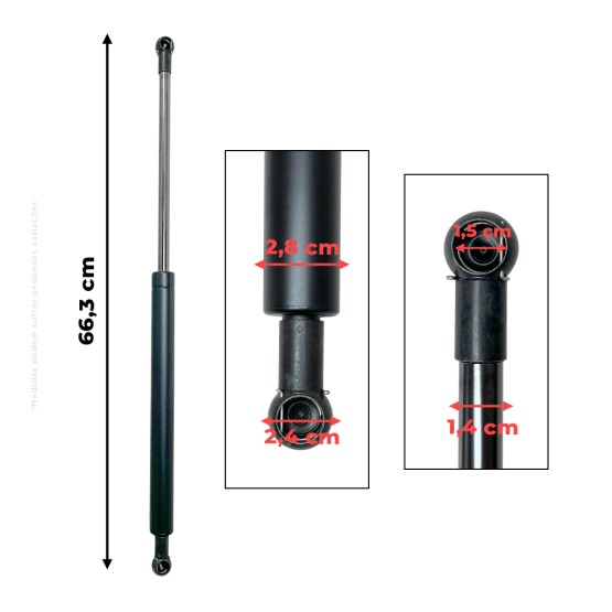 Amortecedor do Capô Aplicável Tratores New Holland - 47925810