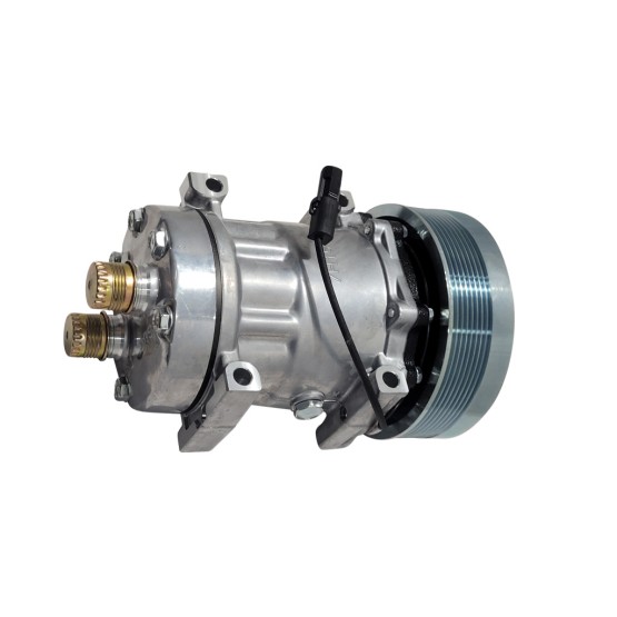Compressor do Ar Condicionado Aplicável New Holland - 48058423
