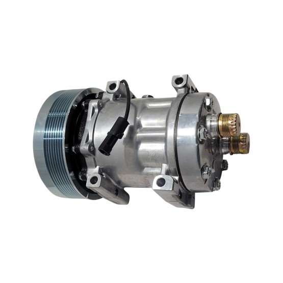 Compressor do Ar Condicionado Aplicável New Holland - 48058423
