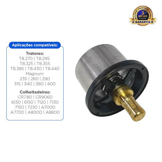 Válvula Termostática Do Radiador Aplicável New Holland / Case - 504096443