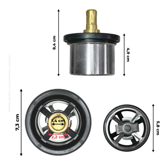 Válvula Termostática Do Radiador Aplicável New Holland / Case - 504096443