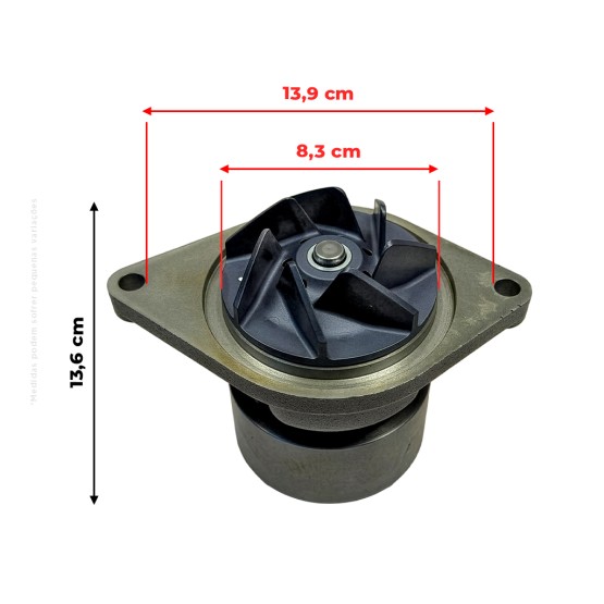 Bomba De Água Aplicável Tratores New Holland - 2856893