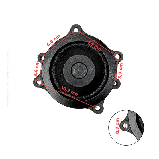 Bomba D'água Aplicável Colheitadeira New Holland Cr9060 - 5801931331